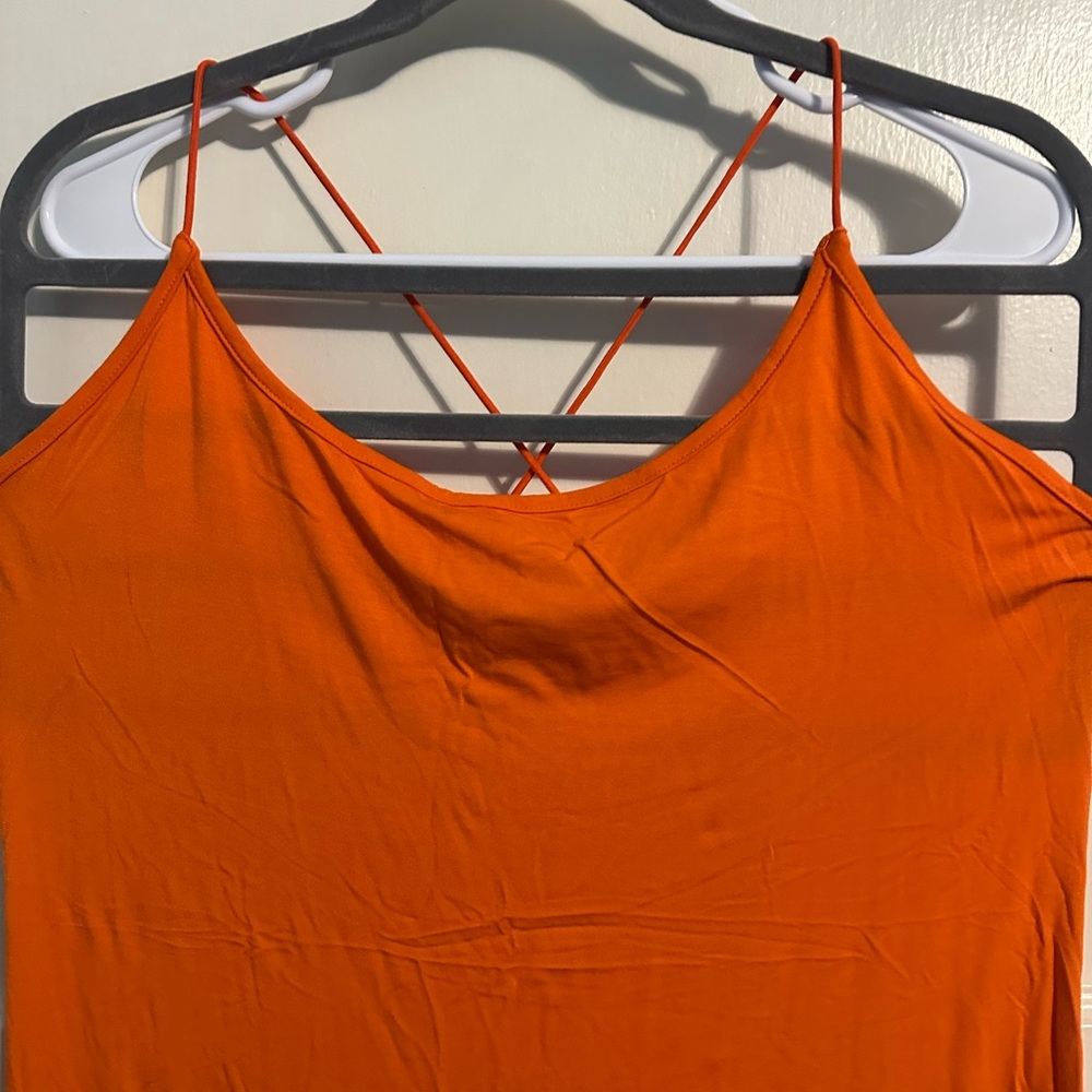 SHEIN Vibrant Orange Camisole Top